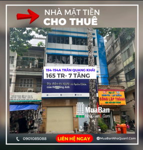 MẶT BẰNG KINH DOANH QUẬN 1 - #154-#154A TRẦN QUANG KHẢI